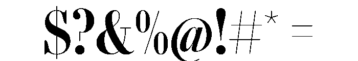 AgathaVAR ExtraCondensedBoldContrast Instance Font OTHER CHARS
