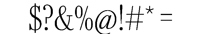 AgathaVAR ExtraCondensedExtraLight Instance Font OTHER CHARS