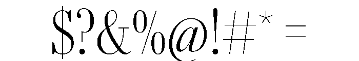 AgathaVAR ExtraCondensedExtraLightContrast Instance Font OTHER CHARS