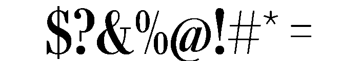 AgathaVAR ExtraCondensedSemiBold Instance Font OTHER CHARS