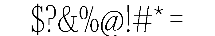 AgathaVAR ExtraCondensedThin Instance Font OTHER CHARS