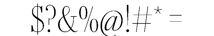 AgathaVAR ExtraCondensedThinContrast Instance Font OTHER CHARS