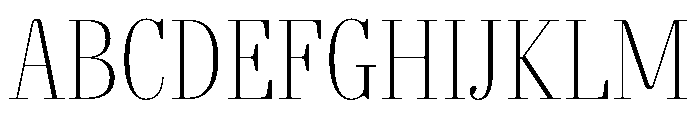 AgathaVAR ExtraCondensedThinContrast Instance Font UPPERCASE