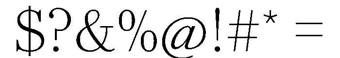 AgathaVAR ExtraLight Instance Font OTHER CHARS