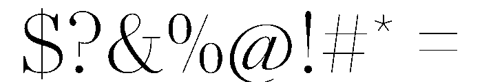 AgathaVAR ExtraLightContrast Instance Font OTHER CHARS