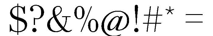 AgathaVAR Light Instance Font OTHER CHARS