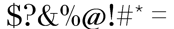 AgathaVAR Regular Instance Font OTHER CHARS