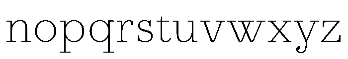 AgathaVAR Thin Instance Font LOWERCASE