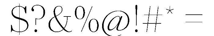 AgathaVAR ThinContrast Instance Font OTHER CHARS
