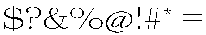 AgathaVAR UltraExpandedExtraLight Instance Font OTHER CHARS