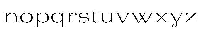 AgathaVAR UltraExpandedExtraLight Instance Font LOWERCASE