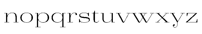 AgathaVAR UltraExpandedExtraLightContrast Instance Font LOWERCASE