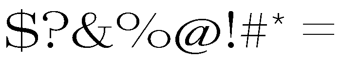 AgathaVAR UltraExpandedLight Instance Font OTHER CHARS
