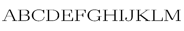 AgathaVAR UltraExpandedLight Instance Font UPPERCASE