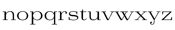 AgathaVAR UltraExpandedLight Instance Font LOWERCASE