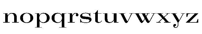 AgathaVAR UltraExpandedSemiBold Instance Font LOWERCASE