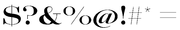 AgathaVAR UltraExpandedSemiBoldContrast Instance Font OTHER CHARS
