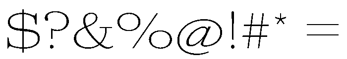 AgathaVAR UltraExpandedThin Instance Font OTHER CHARS