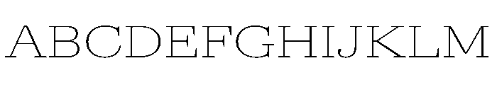 AgathaVAR UltraExpandedThin Instance Font UPPERCASE