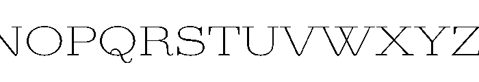 AgathaVAR UltraExpandedThin Instance Font UPPERCASE
