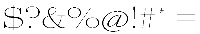 AgathaVAR UltraExpandedThinContrast Instance Font OTHER CHARS