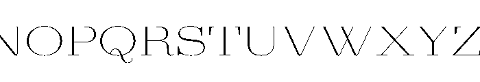 AgathaVAR UltraExpandedThinContrast Instance Font UPPERCASE