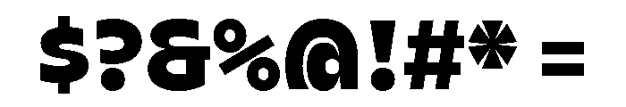 AgenaDisplay Black Font OTHER CHARS