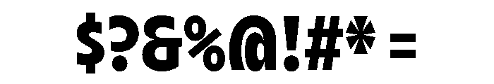 AgenaDisplay CondensedBlack Font OTHER CHARS