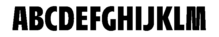 AgenaDisplay CondensedBlack Font UPPERCASE