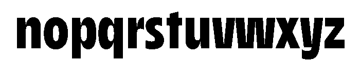 AgenaDisplay CondensedBlack Font LOWERCASE