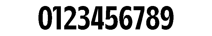 AgenaDisplay CondensedBold Font OTHER CHARS