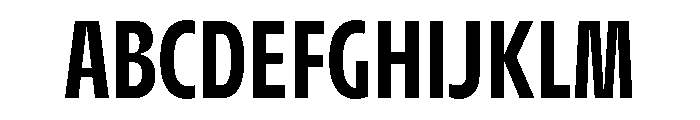 AgenaDisplay CondensedBold Font UPPERCASE