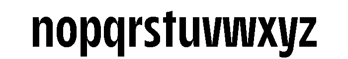 AgenaDisplay CondensedBold Font LOWERCASE