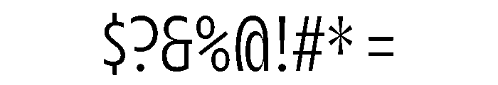 AgenaDisplay CondensedBook Font OTHER CHARS