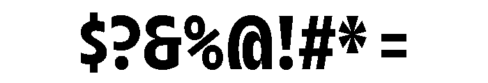 AgenaDisplay CondensedExtra Bold Font OTHER CHARS