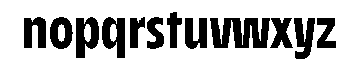 AgenaDisplay CondensedExtra Bold Font LOWERCASE