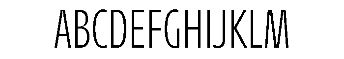 AgenaDisplay CondensedLight Font UPPERCASE