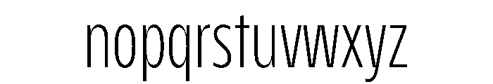 AgenaDisplay CondensedLight Font LOWERCASE