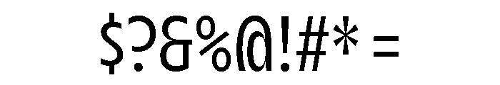 AgenaDisplay CondensedRegular Font OTHER CHARS