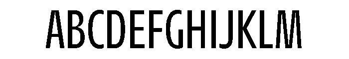 AgenaDisplay CondensedRegular Font UPPERCASE