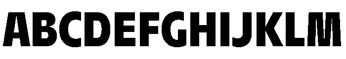 AgenaDisplay NarrowBlack Font UPPERCASE