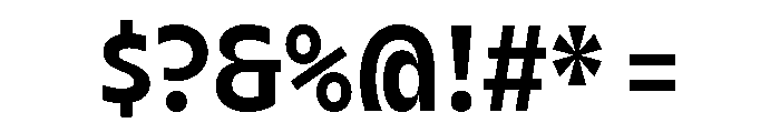 AgenaDisplay NarrowBold Font OTHER CHARS