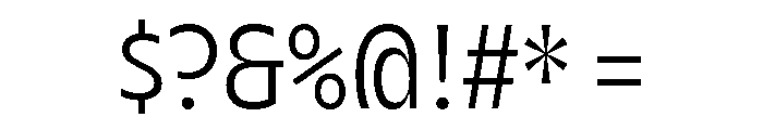 AgenaDisplay NarrowBook Font OTHER CHARS