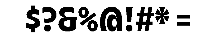 AgenaDisplay NarrowExtra Bold Font OTHER CHARS