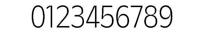 AgenaDisplay NarrowLight Font OTHER CHARS