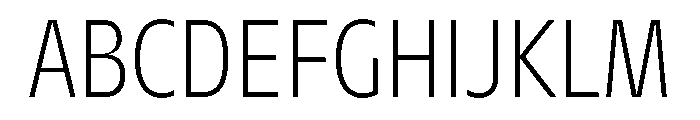 AgenaDisplay NarrowLight Font UPPERCASE