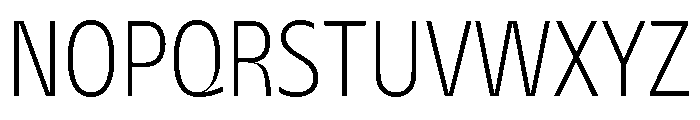 AgenaDisplay NarrowLight Font UPPERCASE