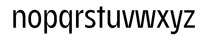 AgenaDisplay NarrowRegular Font LOWERCASE