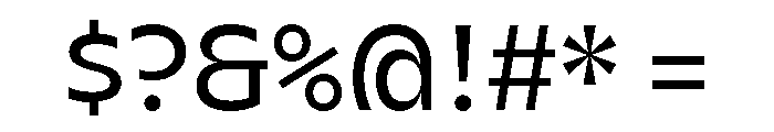 AgenaDisplay Regular Font OTHER CHARS