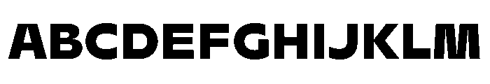 AgenaDisplay WideBlackest Font UPPERCASE